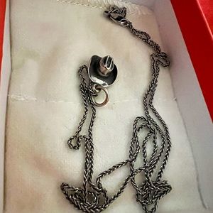 James Avery Cowboy Charm and Chain